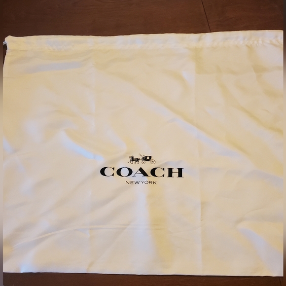 Coach White Satin Drawstring Dust Bag - Picture 3 of 6